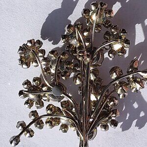 Beautiful Vintage clear Rhinestones brood multi layered